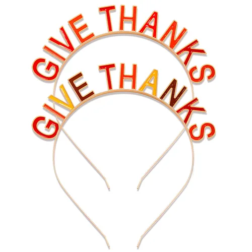 Vista 6 de PHALIN Diademas de otoño de Acción de Gracias para mujer con la letra esmaltada "GVIE THANKS" "HAPPY FALL", accesorios para el cabello para fiesta