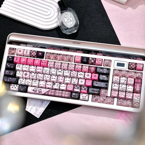 Vista 7 de 26 teclas personalizadas jalea de cristal de las teclas, teclas lindas material de la PC