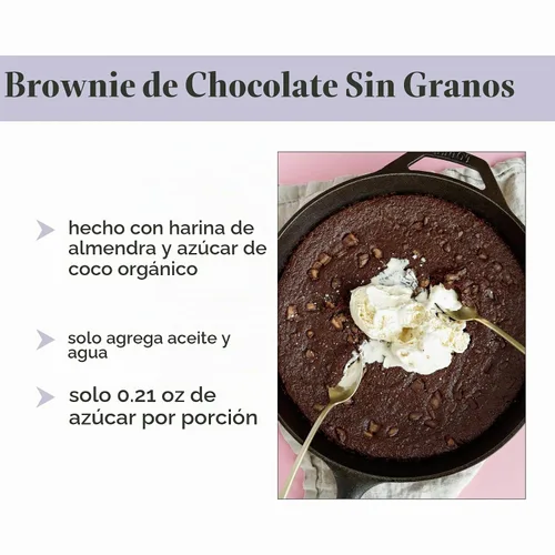 Vista 5 de Stellar Eats Mezcla para hornear brownie sin cereales Sin gluten, sin lácteos, a base de plantas, apta para paleo, endulzada naturalmente