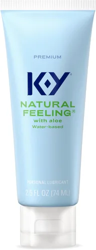 Vista 14 de K-Y Sensación natural con aloe, lubricante a base de agua para sexo, juguete sexual y lubricante anal, lubricante personal no pegajoso, apto