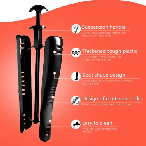 Vista 4 de Boot Stretcher Women Boot Tree Shapers for Knee High Tall Boots,Great Support Boot Inserts Shape Holders