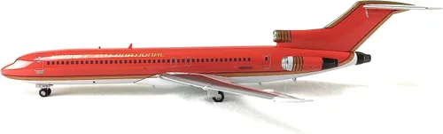Vista 5 de A bordo 200 Braniff Ultra Rojo/Oro Boeing 727-200 Avión Modelo Miniatura Diecast 1:200 Parte # A012-IF722009