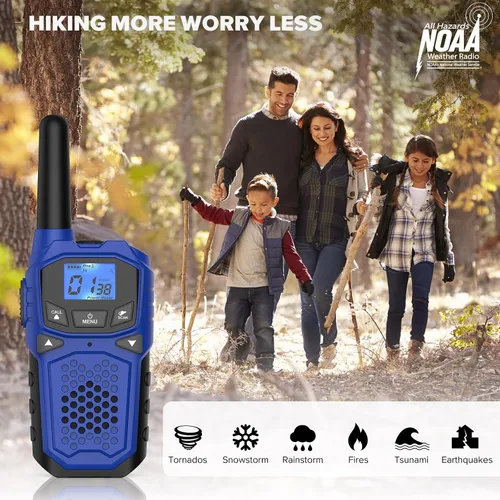 Vista 4 de Walkie Talkies para adultos, radio bidireccional de largo alcance WokTok para camping, senderismo, accesorios de senderismo, equipo de campamento
