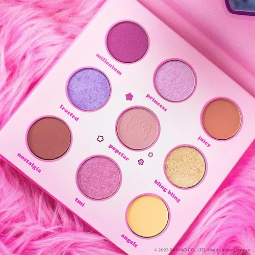 Vista 2 de The Crème Shop Hello Kitty Y2K Angel Baby Paleta de sombras de ojos, rosa