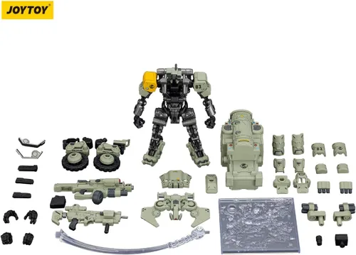 Vista 5 de JoyToy 1/25 - Colección de figuras de acción Dark Source, ejército de mecha de hueso de acero, modelo militar Fear XS-03, tipo de incursión
