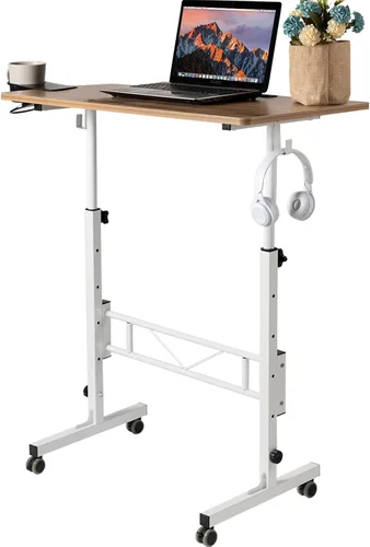 Vista 10 de SIDUCAL Escritorio de pie ajustable en altura con mesa inclinable, color negro
