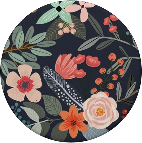 Vista 3 de Lindo colorido jardín botánico patrón floral PopSockets PopGrip: agarre intercambiable para teléfonos y tabletas