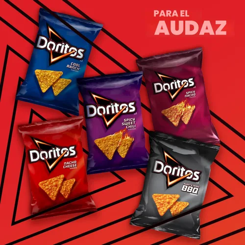Vista 6 de Doritos Chips de tortilla reducidos en grasa, sabor a flamas, 1 onza (paquete de 72)
