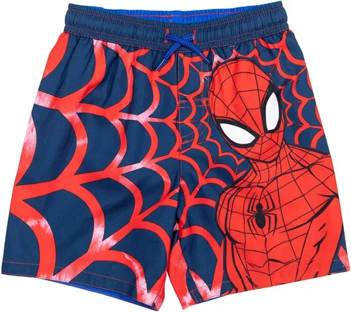 Vista 4 de Marvel Spider-Man Pullover Rash Guard and Swim Trunks Toddler to Big Kid