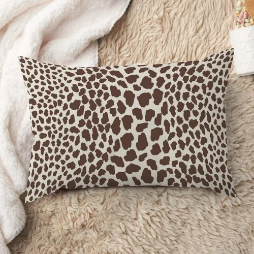 Vista 24 de ArogGeld Funda de almohada de lino azul con estampado de leopardo, diseño de vaca, diseño de animales de granja, color azul marino, guepardo