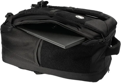 Vista 3 de HEDi HEDiGEAR Backpack SUMMIT (Black) – Large 23L Backpack with Hook & Loop Panels for Patches, Durable 1000 D Nylon and Multiple Pocket Storage for