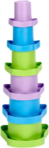 Vista 8 de Conjunto de juguetes para bebés de Green Toys (Primera llaves, vasos apilables, elefante).