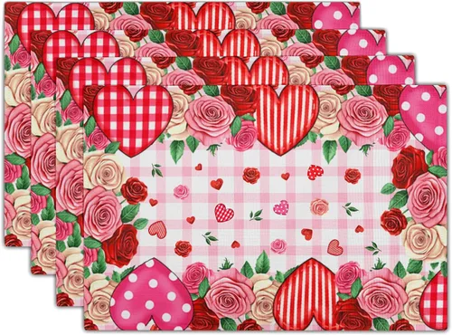 Vista 20 de Juego de 4 manteles individuales de otoño para mesa de comedor, hojas de calabazas de otoño, cosecha de Acción de Gracias, tela lavable