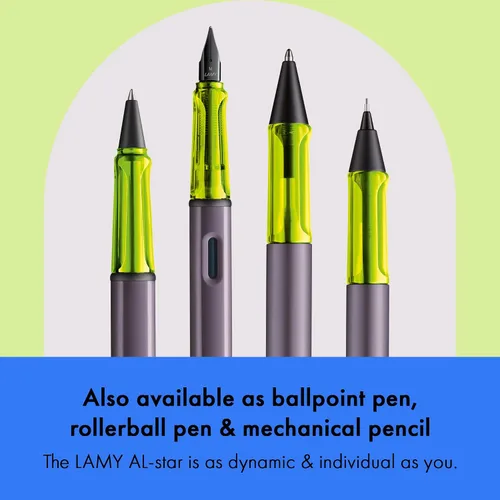Vista 5 de LAMY AL-star aubergine - Pluma estilográfica con empuñadura ergonómica y plumín de acero pulido en tamaño M - cuerpo ligero de aluminio - incluye