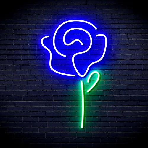 Vista 17 de ADVPRO Rose Flex Silicone LED Neon Sign - Blue - st16s32-fnu0034-b