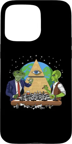 Vista 30 de Funda para iPhone 14 Pro Alien Illuminati Conspiracy Theory All Seeing Eye Aliens