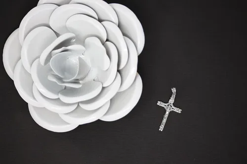 Vista 3 de Colgante de plata de ley INRI Crucifijo Jesús en la Cruz
