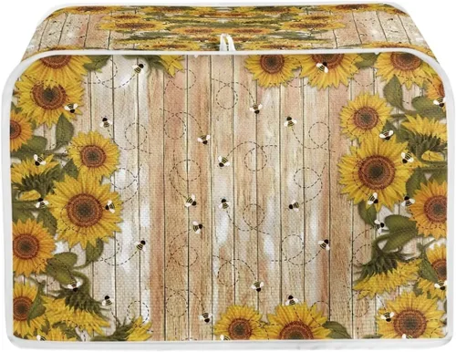 Vista 10 de Tostadora de 2 rebanadas con estampado de mandala bohemio, cubierta a prueba de polvo con protección de huellas dactilares Pata de mandala boho