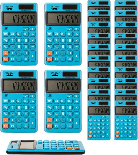 Vista 15 de Mr. Pen - Calculadora de función estándar, 12 dígitos, calculadora solar, calculadoras básicas de oficina (paquete de 2)