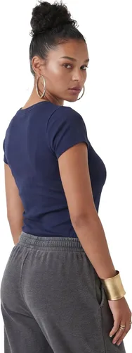 Vista 88 de Emmalise - Camiseta de manga corta para mujer, cuello redondo, estilo básico, pack de valor, tallas junior y grandes