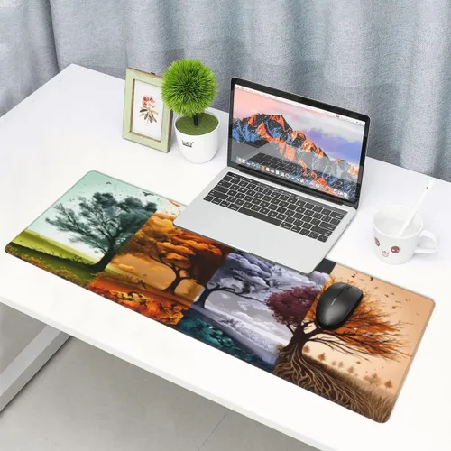 Vista 5 de Alfombrilla de escritorio, tapete de escritorio de 31.5" × 11.8", alfombrilla grande para mouse de juegos, alfombrilla duradera extendida para mouse