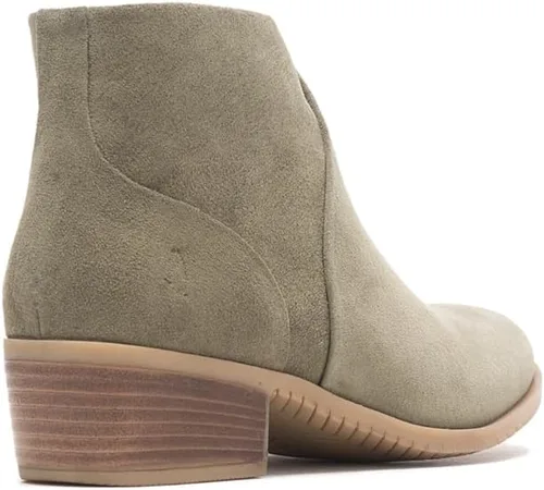 Vista 4 de Hush Puppies Botines Sienna para mujer gamuza oliva