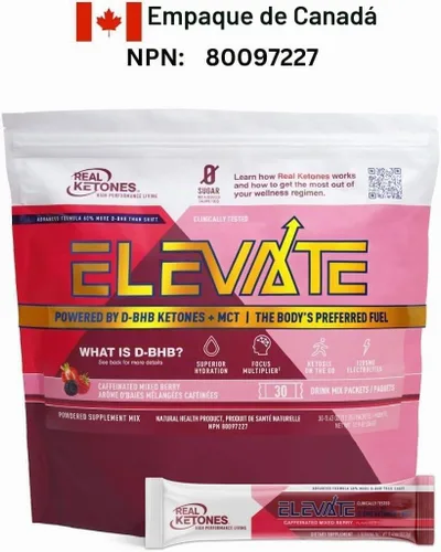 Vista 7 de Real Ketones MCT & BHB - Paquetes de mezcla de bebidas de cetonas exógenas Elevate Keto electrolitos en polvo, sin azúcar, con 4 electrolitos