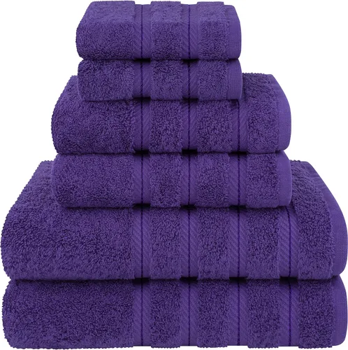 Vista 105 de American Soft Linen - Juego de toallas de 3 piezas, 1 toalla de baño, 1 toalla de mano y 1 toalla pequeña, 100% algodón turco para baño, juego