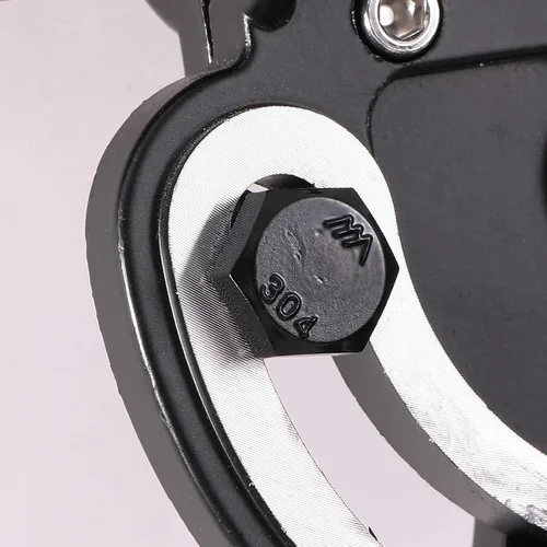 Vista 5 de Tornillo de perno de cabeza hexagonal de 3/8-16 x 1/2", 20 piezas de acero inoxidable 18-8 (304), totalmente roscado, óxido negro por SG TZH