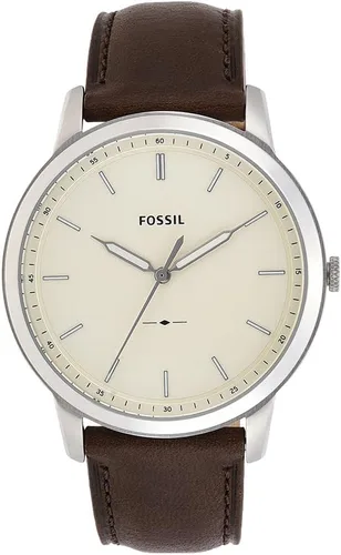 Vista 17 de Fossil - Reloj de cuarzo minimalista para hombre, de acero inoxidable y cuero, de tres agujas Negro (Black Bracelet)