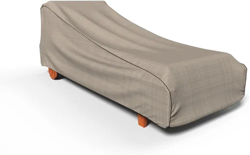 Vista 8 de Budge English Garden - Funda para tumbona de patio (paquete de 2) resistente e impermeable, grande, tweed marrón