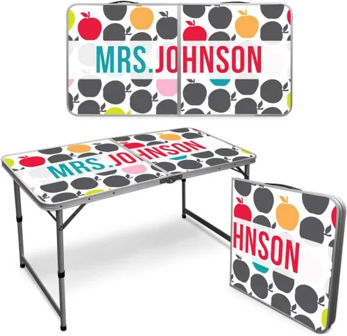 Vista 11 de Infusion Mesa plegable prémium personalizada de 4 pies para artes y actividades