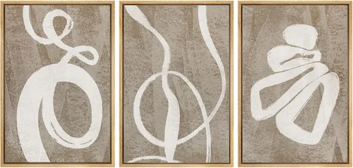 Vista 29 de SIGNWIN Lienzo enmarcado para pared, juego de arte dramático de cielo tormentoso, ilustraciones de paisaje nuboso Moody, arte moderno decorativo