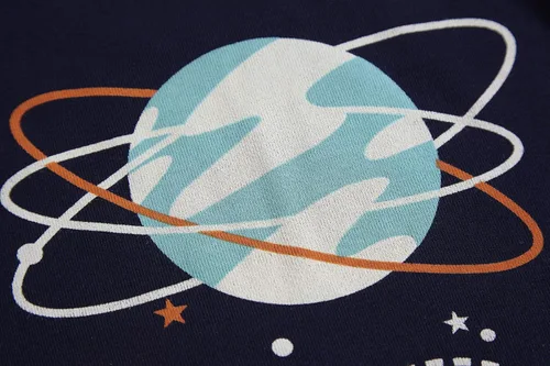 Vista 3 de Conjuntos de pijamas cortos de verano para niños grandes y pequeños, 100% algodón