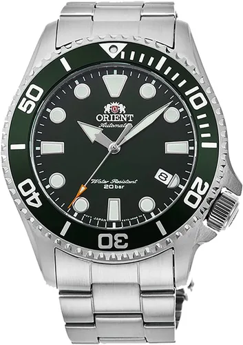 Vista 5 de Orient Reloj japonés automático para hombre/cuerda manual 200 M estilo buceador RA-AC0K Negro
