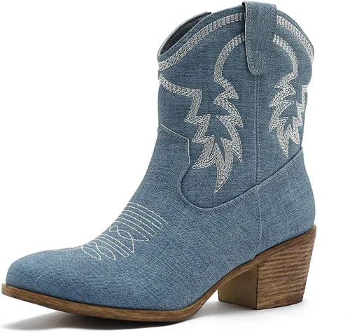 Vista 11 de GLOBALWIN Botas vaqueras marrones para mujer 22yy10 negro2