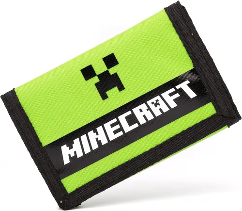Vista 2 de Minecraft Billeteras Juego Negro O Verde Creeper Monedero Monedero Talla única, Verde