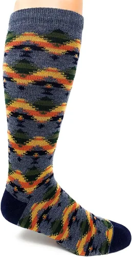 Vista 13 de WARRIOR ALPACA SOCKS - Calcetines acogedores de lana de alpaca divertidos de estilo novedoso/camping para hombres y mujeres Suaves, cálidos Negro