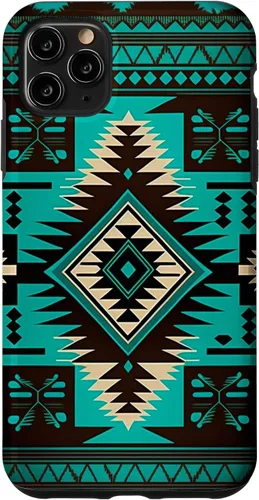 Vista 13 de South West Turquoise Native American Aztec Pattern Case for iPhone 17