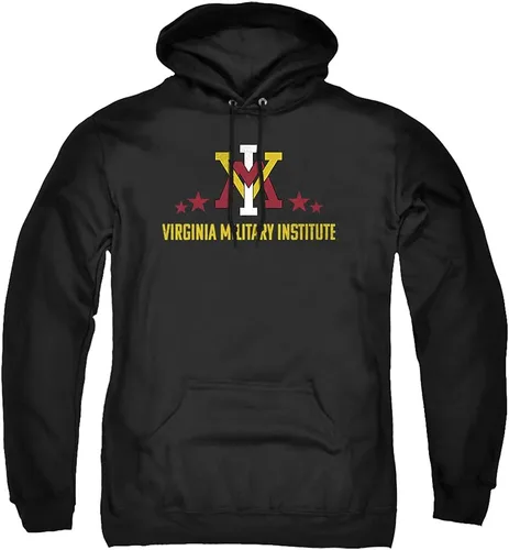 Vista 8 de LOGOVISION Sudadera con capucha unisex para adultos del Instituto Militar de Virginia