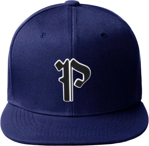 Vista 335 de Daxton Gorra clásica con visera de billete plano con letras del alfabeto inglés antiguo de la A a la Z