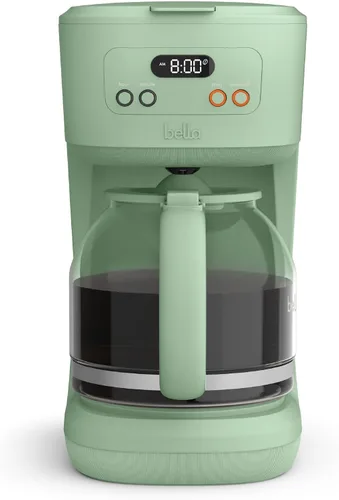 Vista 10 de bella Cafetera programable de 12 tazas, accesorios reutilizables aptos para lavavajillas, pantalla LCD de fácil uso, apagado automático, 900 vatios
