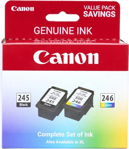 Vista 3 de Canon Paquete económico de tinta original PG-245 / CL-246 (2 cartuchos), compatible con iP2820, MG2420/2924/2920/3020/2522/2525, MX492