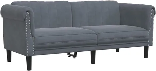 Vista 9 de vidaXL Sofá de 2 plazas, sofá tapizado, sofá biplaza para sala de estar en casa, muebles de sofá, sofá de dos plazas, estilo moderno, terciopelo