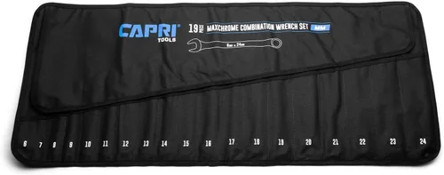 Vista 8 de Capri Tools Bolsa enrollable para llaves con bolsillos estándar