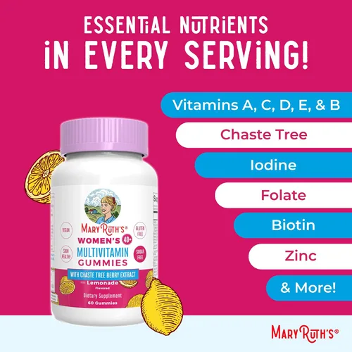 Vista 7 de MaryRuth's Multivitamínico para mujeres mayores de 40 años Sin azúcar Vitaminas veganas para mujer Apoyo inmunológico Multivitamínico diario