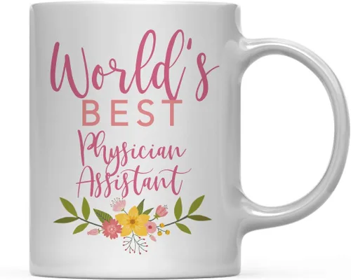 Vista 32 de Andaz Press Taza de café de 11 oz, regalo de broma de la mejor abbuela del mundo, diseño floral, paquete de 1