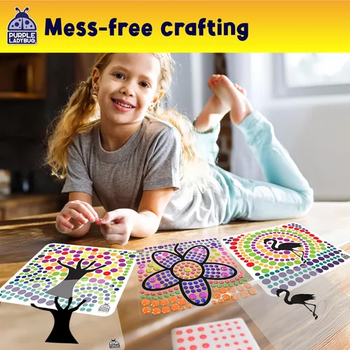 Vista 3 de SUNGEMMERS - Arte de ventana para niños, manualidades divertidas para niños de 8 a 12 años y regalos de cumpleaños para niñas de 6, 7, 8, 9, 10
