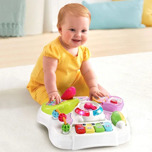 Vista 4 de VTech Sit-To-Stand - Mesa para aprender y descubrir, color rosa