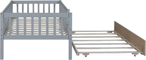 Vista 5 de Harper & Bright Designs - Cama infantil individual con barandillas